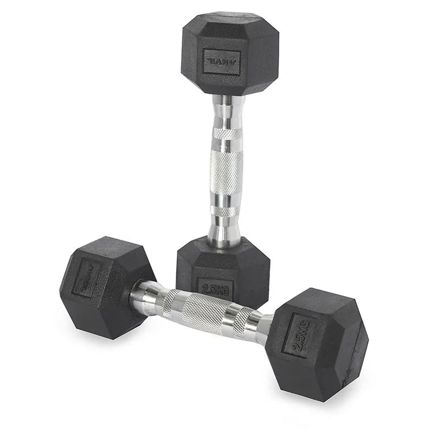 Anvil Rubber Hex Dumbbell | 2.5 Kg - 25 Kg set