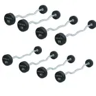 Anvil Fixed Straight & Curl Barbell 10Kg - 45Kg Set