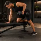 اكسوكس دمبل قابل للتعديل والاختيار السريع مع قاعدة تخزين - قطعة واحدة - 18 Kg