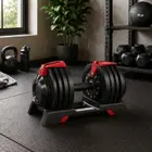 اكسوكس دمبل قابل للتعديل والاختيار السريع مع قاعدة تخزين - قطعة واحدة - 24 Kg