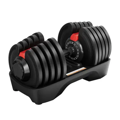 Axox Adjustable - Quick-Select Dumbbell with Storage Tray - Single Piece - 40 Kg