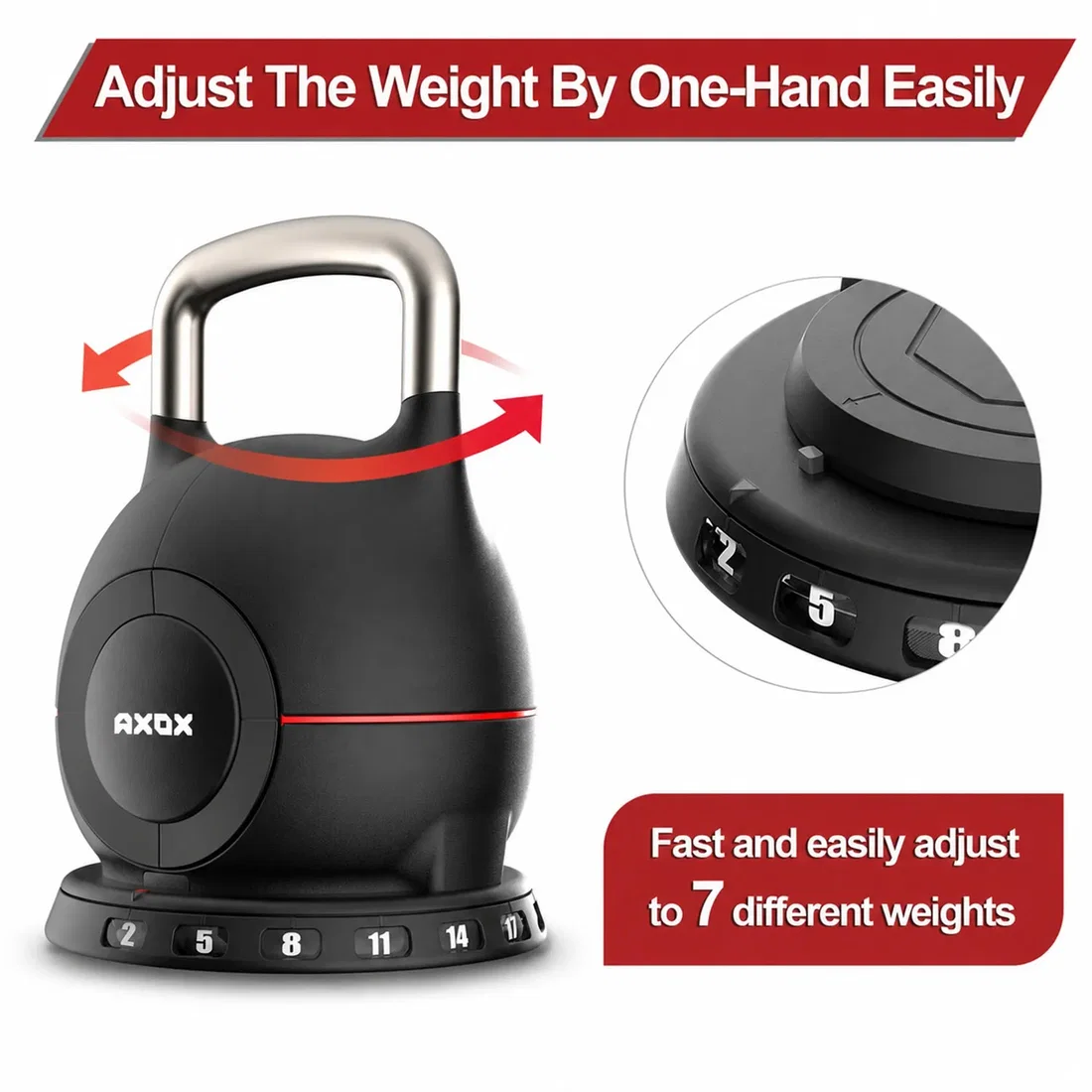 Axox Quick Select Weight Adjustment