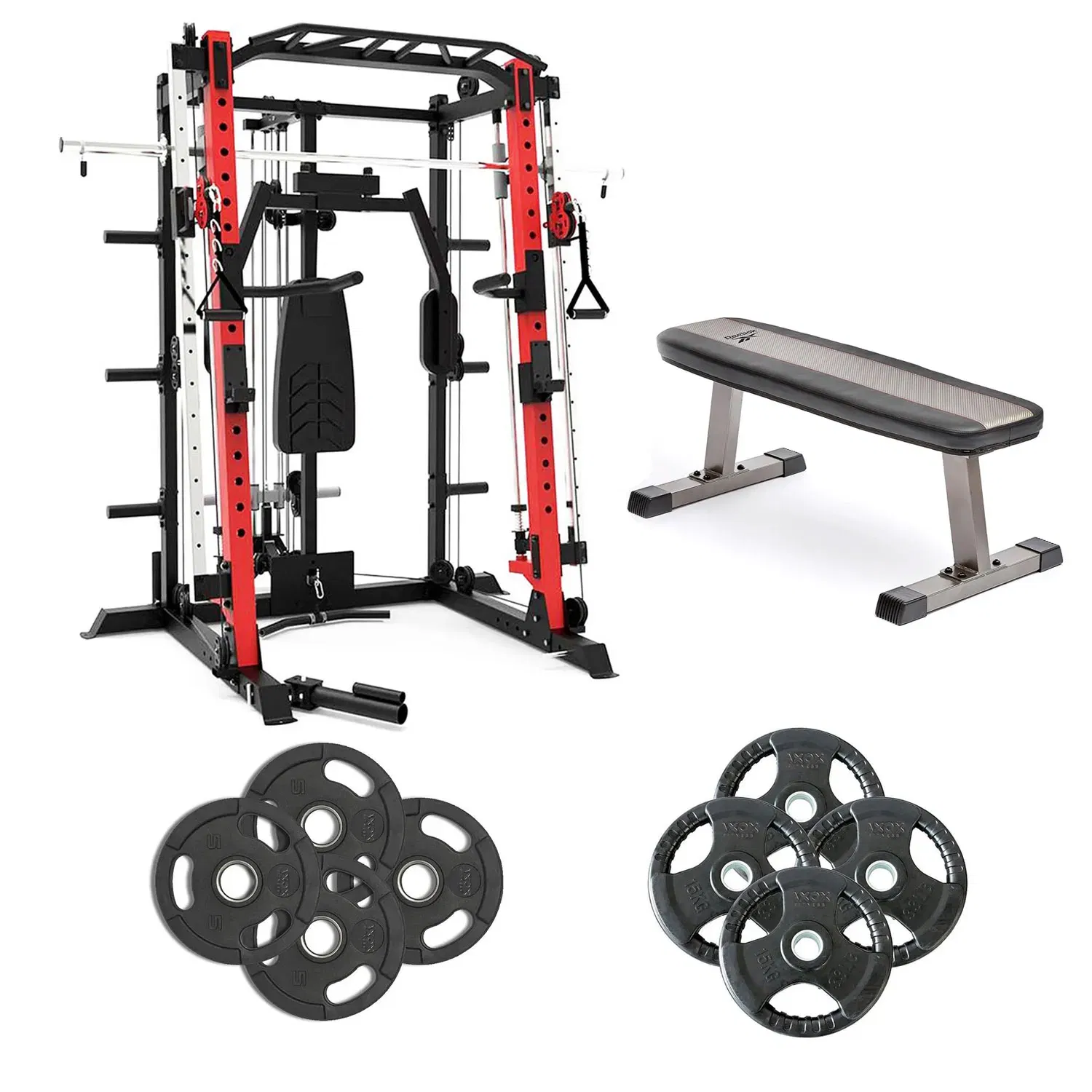 اكسوكس Fitness Smith Trainer Set with Bench and Weights