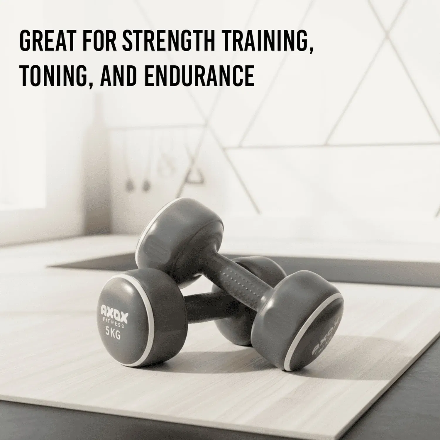 Axox Color-Coded Smart Dumbbells (Pair) - 5 Kg