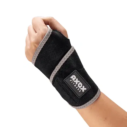 Axox Wrist Support Open Patella with Terry Cloth