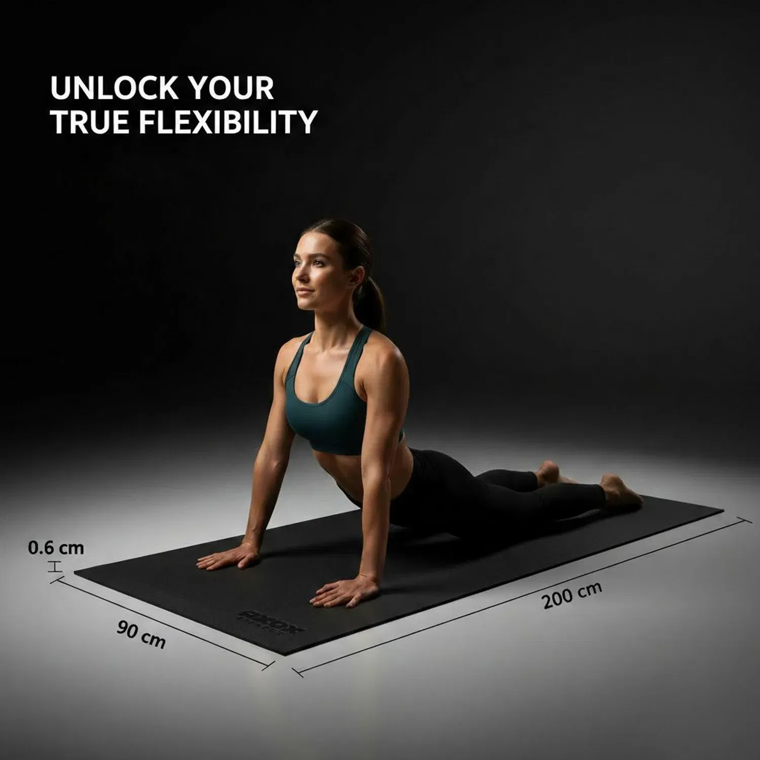 اكسوكس سجادة مانعة للانزلاق لحماية أرضيات معدات اللياقة البدنية | صغيرة - Small