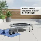 Axox 38-Inch Aerobic Fitness Bouncer Trampoline – Silver Grey