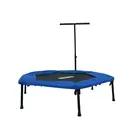 Axox 50-Inch Hexagonal Fitness Trampoline with Safety Handle