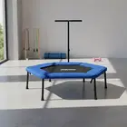 Axox 50-Inch Hexagonal Fitness Trampoline with Safety Handle