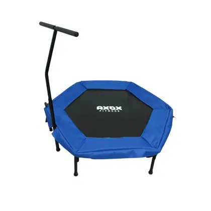 Axox 50-Inch Hexagonal Fitness Trampoline with Safety Handle