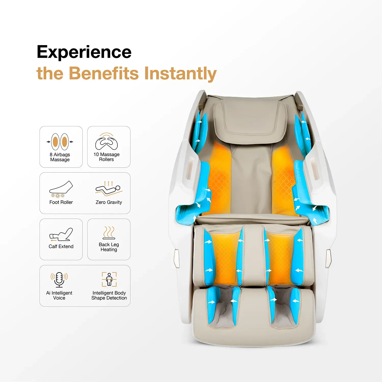 Nourest Aura V2 Massage Chair - Beige