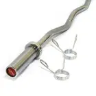 Beast Fitness 1.2m Olympic Curl Barbell Weight Bar with Bearing and Spring Collars
