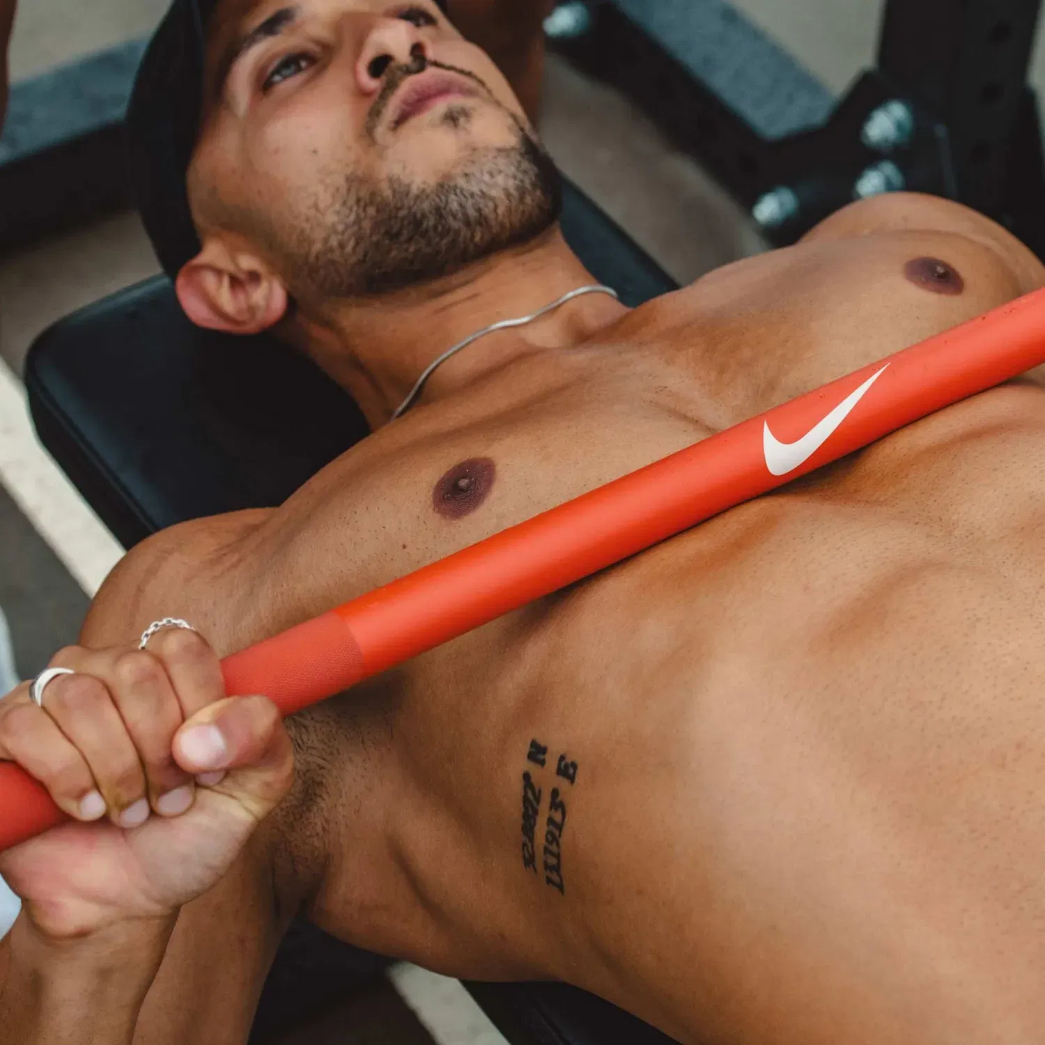 Nike Strength Barbell Series Elite - 20 Kg | Orange Swoosh