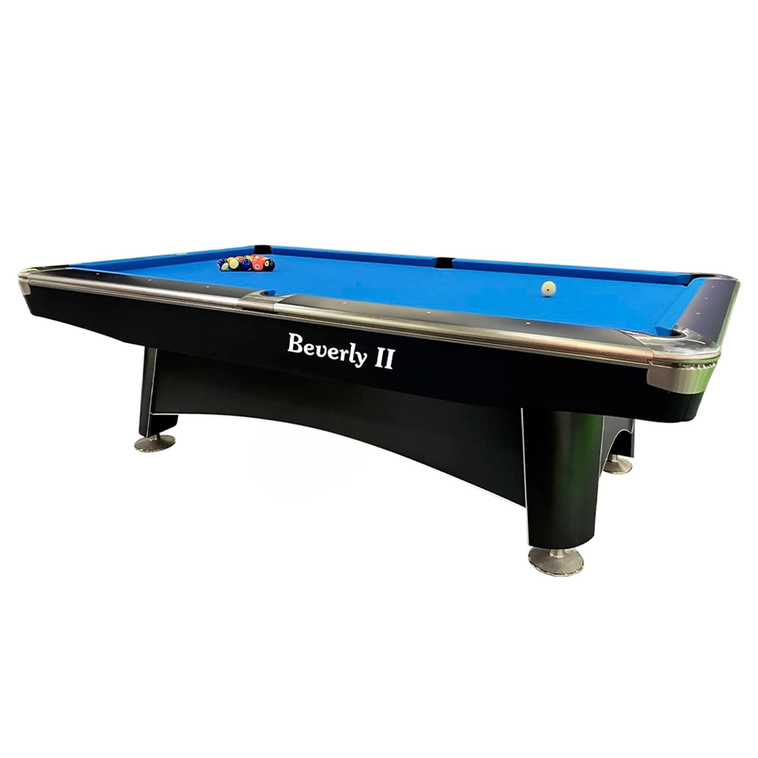 بيفرلي  طاولة بلياردو من الرخام بطول 8 أقدام من بيفرلي II مع نظام إرجاع الكرة   - Black