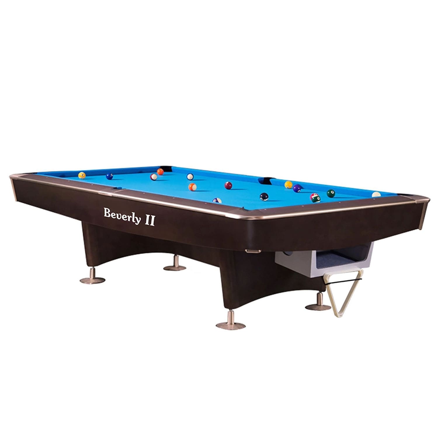 بيفرلي  طاولة بلياردو من الرخام بطول 8 أقدام من بيفرلي II مع نظام إرجاع الكرة   - Brown