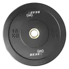 Beast Fitness Black Bumper Plate - 15 Kg - Single
