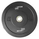 Beast Fitness Black Bumper Plate - 20 Kg - Single