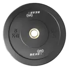Beast Fitness Black Bumper Plate - 5 Kg - Single