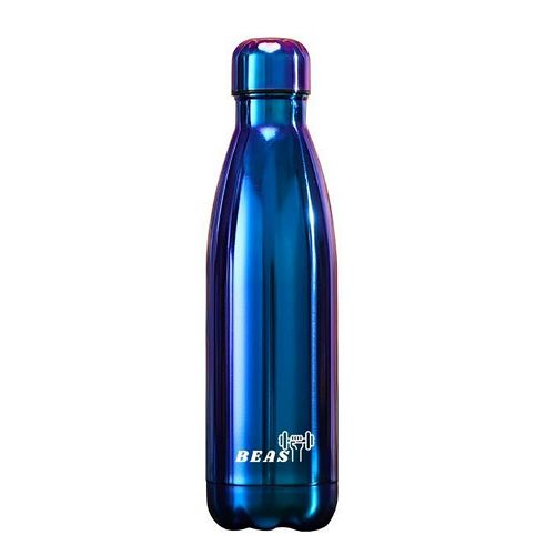 Beast Fitness Insulated Steel Bottle-Blue-500ml