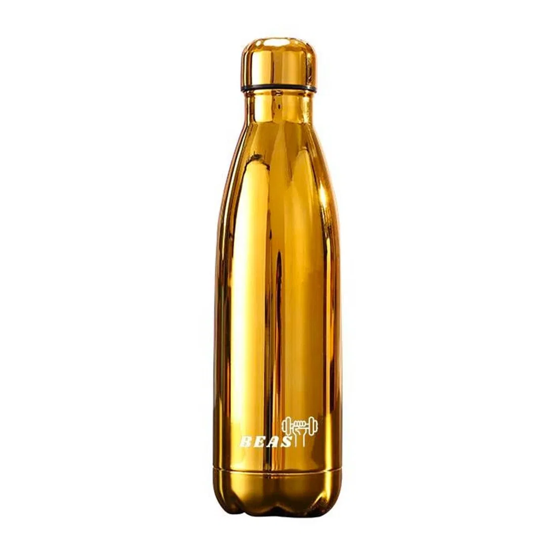 وحش اللياقة البدنية زجاجة فولاذية معزولة - Golden - 500ml