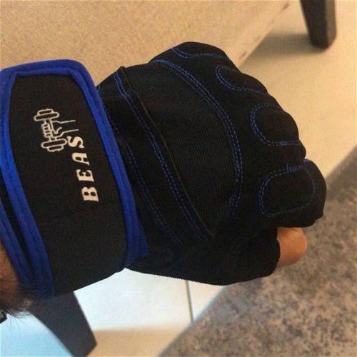 Beast Fitness Gym Gloves-Blue