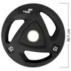Beast Fitness PU Olympic Weight Plate Black - 15 Kg - Single