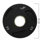Beast Fitness PU Olympic Weight Plate Black - 2.5 Kg - Single