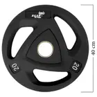 Beast Fitness PU Olympic Weight Plate Black - 20 Kg - Single