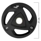 Beast Fitness PU Olympic Weight Plate Black - 5 Kg - Single