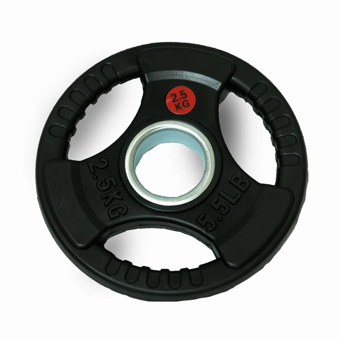 Beast Fitness Tri Grip Rubber Olympic Weight Plate - 2.5 Kg - Single