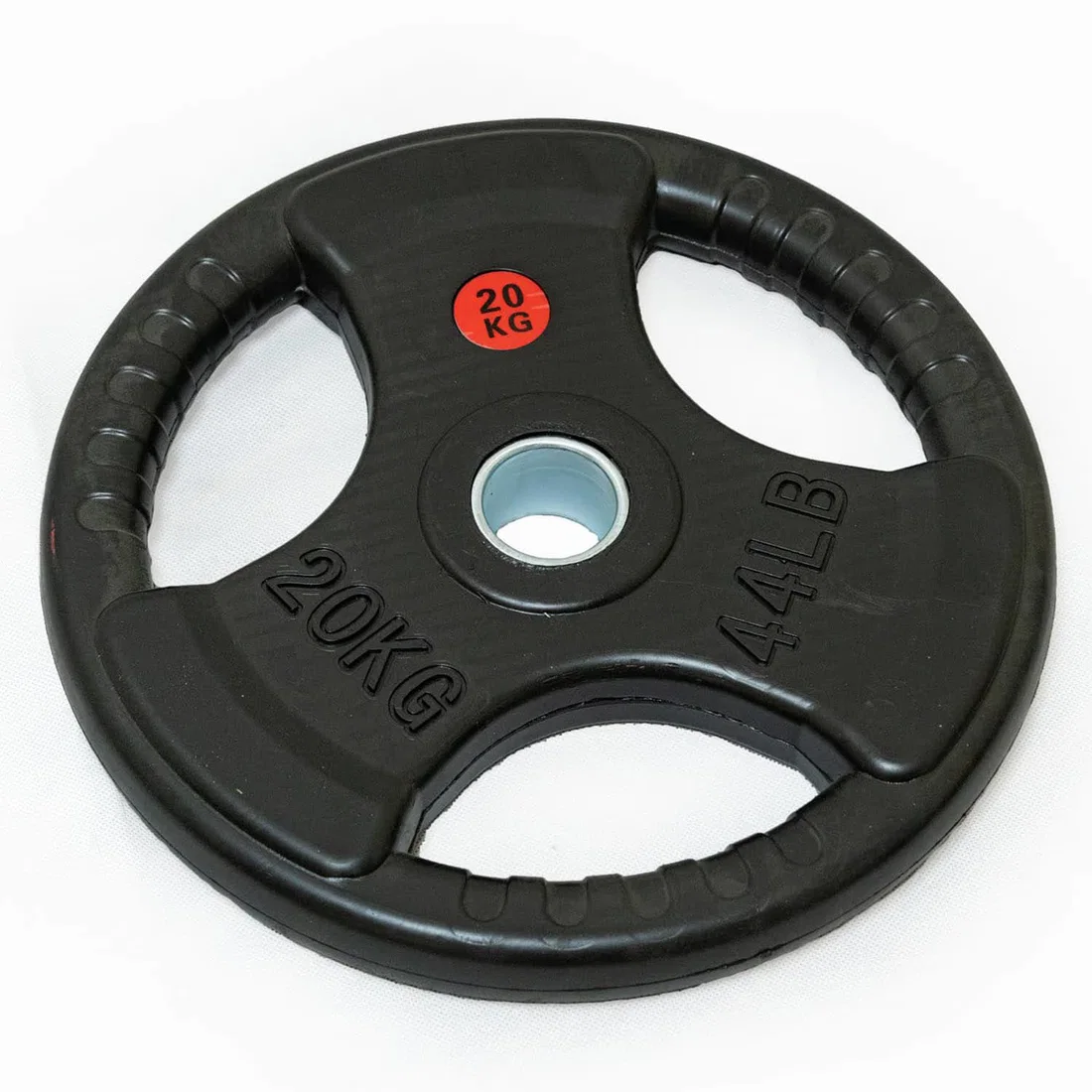 Beast Fitness Tri Grip Rubber Olympic Weight Plate - 20 Kg - Single