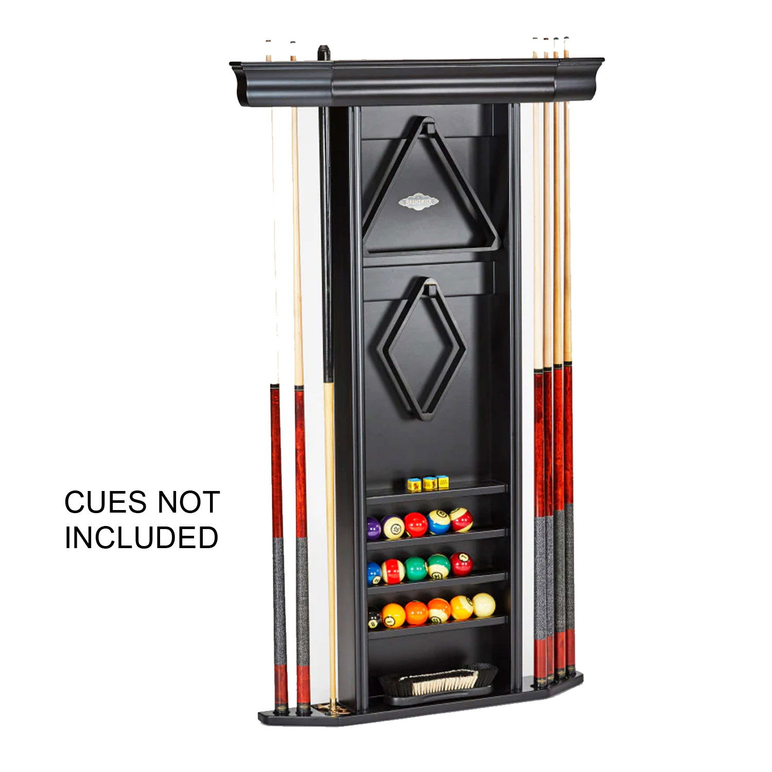 Brunswick  Heritage Wall Cue Rack - Black