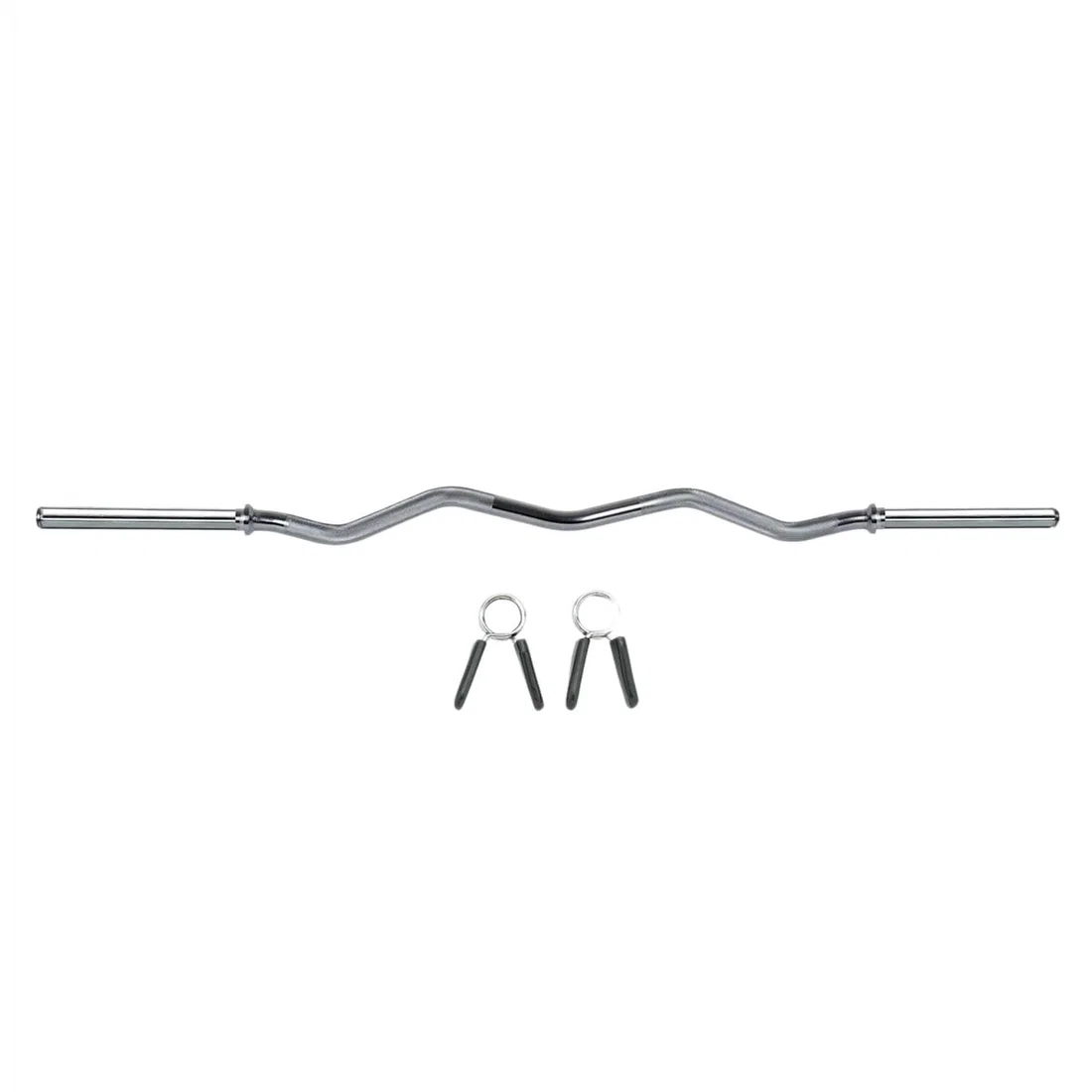 Body Sculpture Curl Barbell Bar With Clip Lock 47 Inch