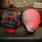 Axox Leather Focus Mitts - Red/Black - L/XL