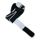 Axox Leather Boxing Gloves for Training - White/Black - 12 Oz