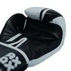 Axox Leather Boxing Gloves for Training - White/Black - 12 Oz