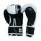 Axox Leather Boxing Gloves for Training - White/Black - 14 Oz