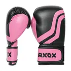 Axox PVC Boxing Gloves - Pink/Black - 6 Oz