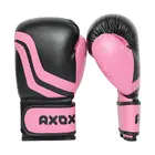 Axox PVC Boxing Gloves - Pink/Black - 6 Oz