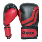 Axox PVC Boxing Gloves - Black/Red - 4 Oz
