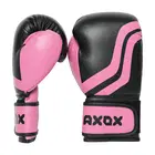 Axox PVC Boxing Gloves - Pink/Black - 4 Oz