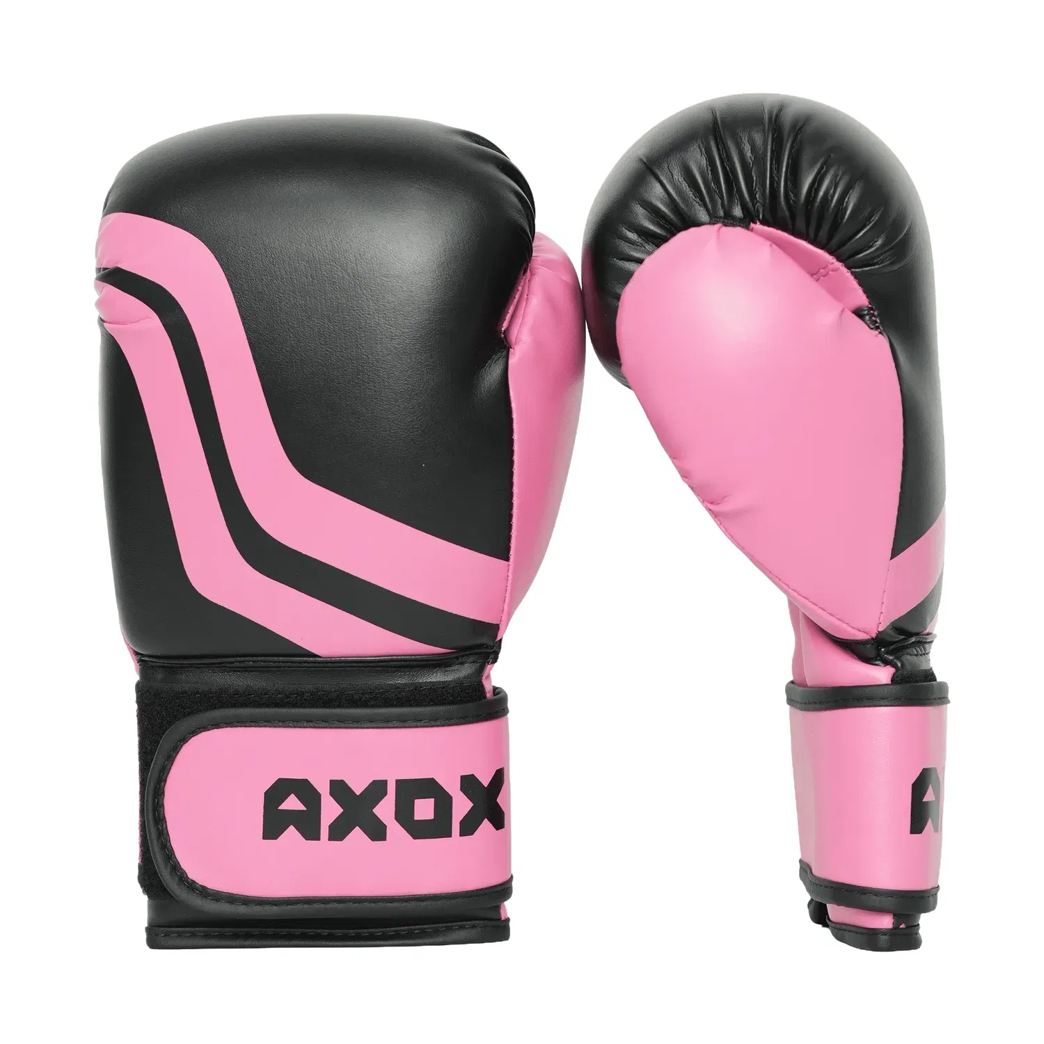 Axox PVC Boxing Gloves - Pink/Black - 4 Oz