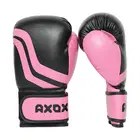 Axox PVC Boxing Gloves - Pink/Black - 4 Oz