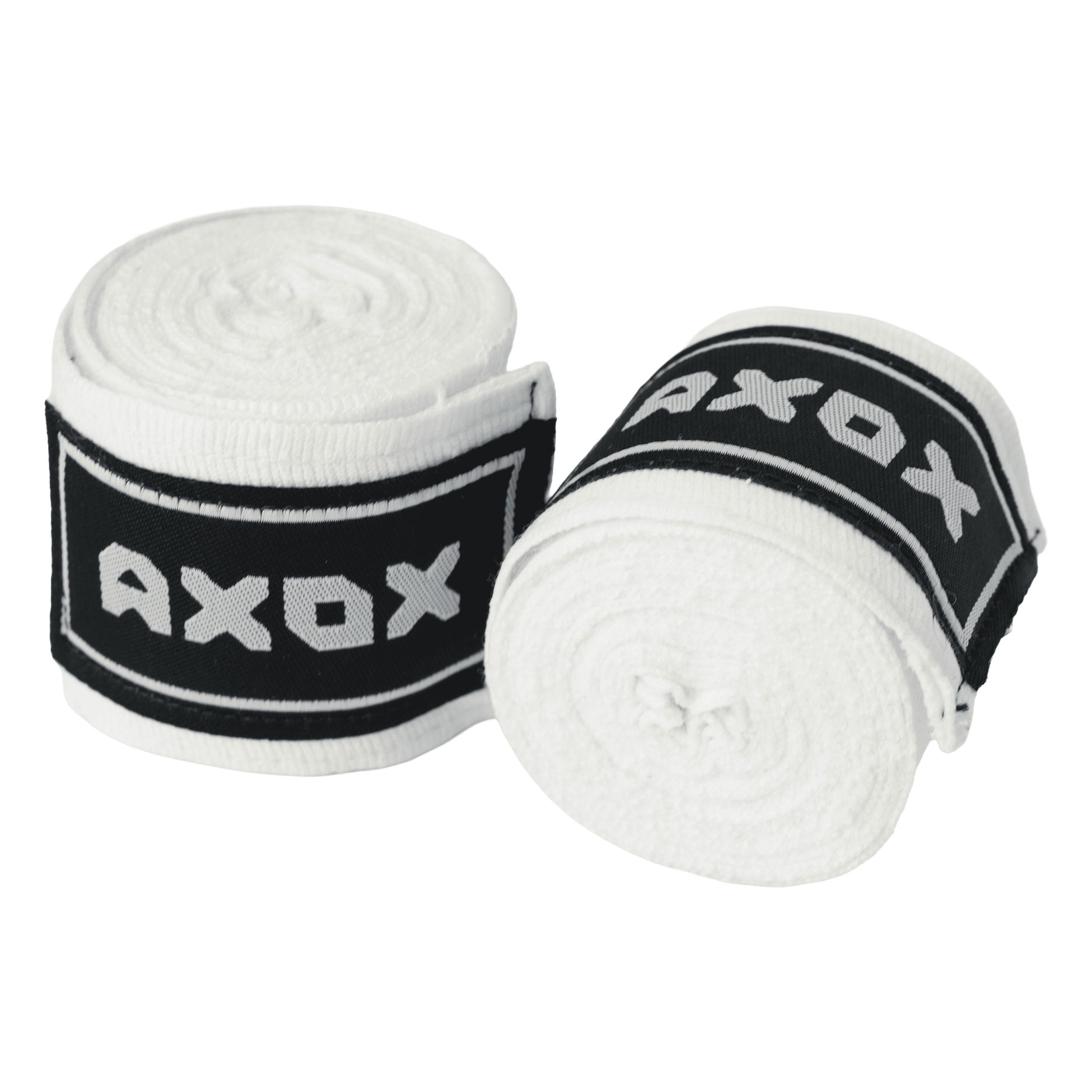 Axox Cotton/Nylon Hand Wraps - Pair | 4 Meter | Red - White