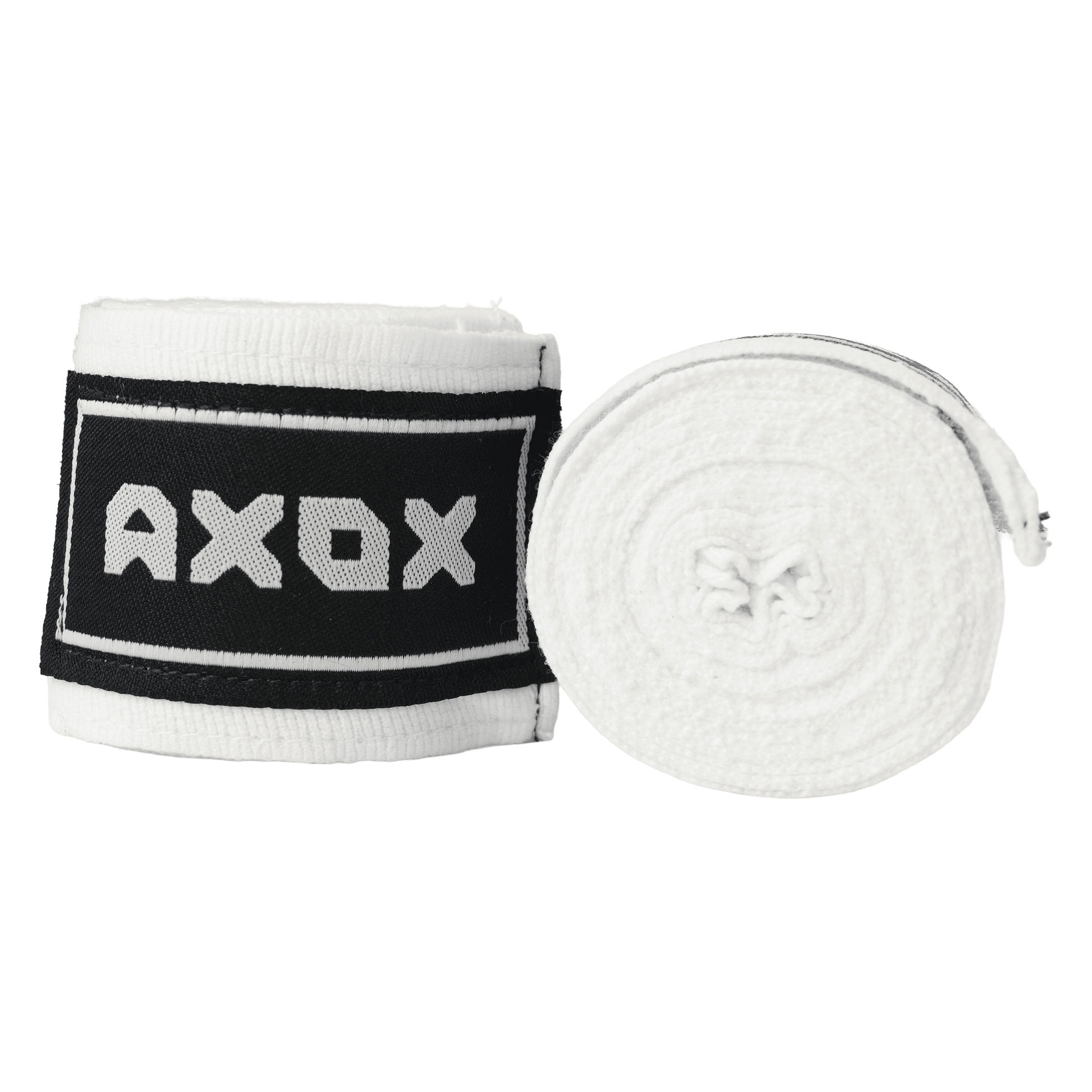 Axox Cotton/Nylon Hand Wraps - Pair | 4 Meter | Red - White