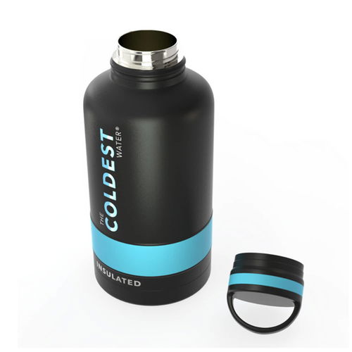 The Coldest Water Bottle - 64 Oz Matte Black