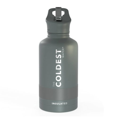 The Coldest Water Bottle Sports - 64 Oz Gun Metal Grey