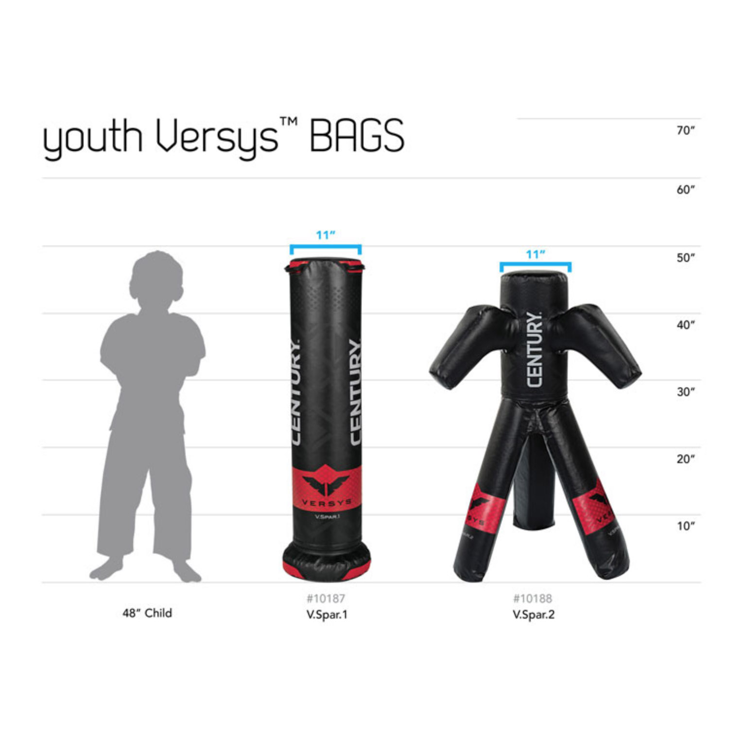 Century Versys V.SPAR.1 Youth Fight Simulator Freestanding Bag