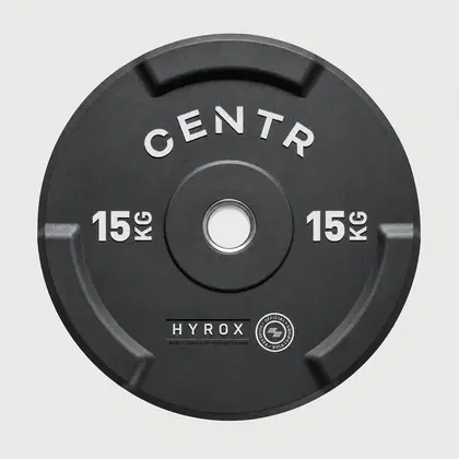 Centr x Hyrox Competition Interlocking Bumper Plate - 15 KG