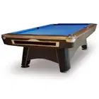 Victory  Crown Dynasty 9ft Marble Top Pool Table With Ball Return System - Black